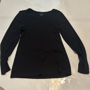 Perfection Plain Black Long Sleeve Large Girls